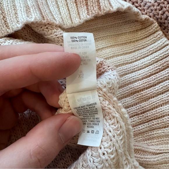 AERIE OPEN KNIT OVERSIZED SWEATER in Raw Sienna - Picture 5 of 8